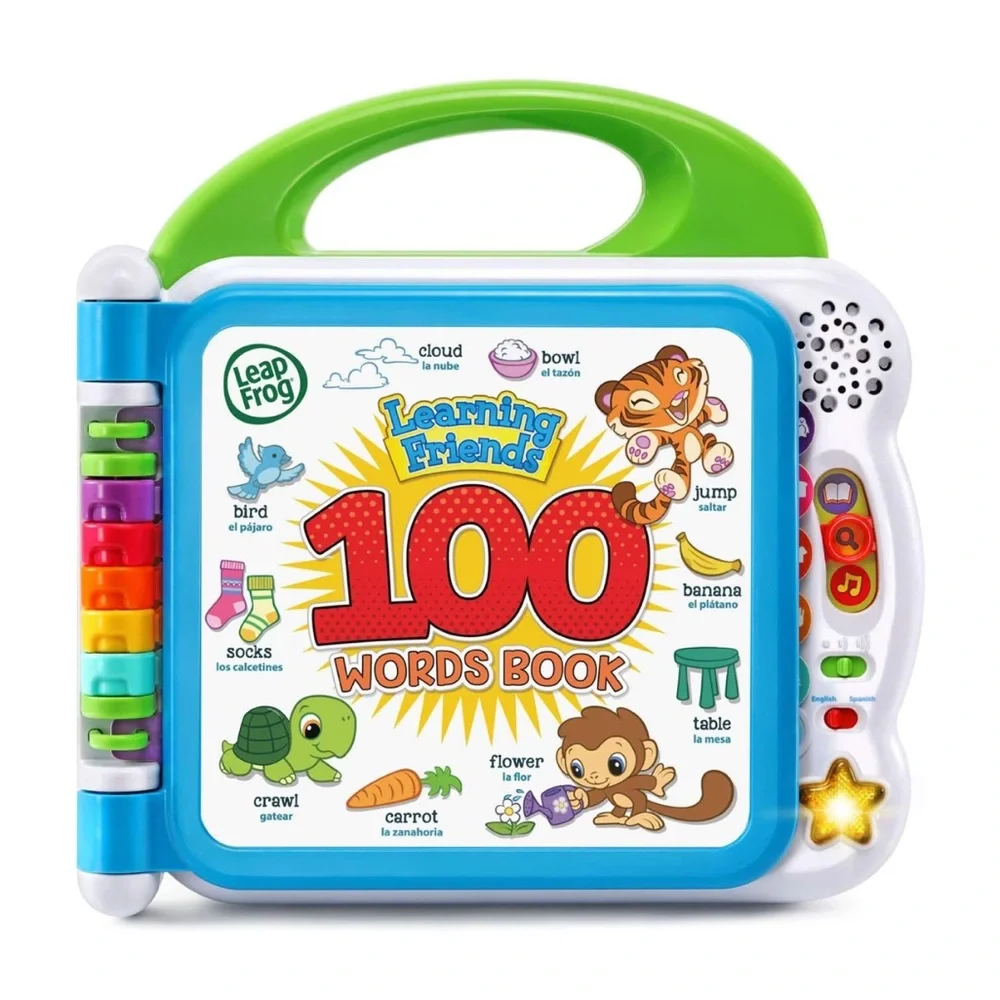 LeapFrog Learning Friends 100 Words Book, Green Gently Preloved